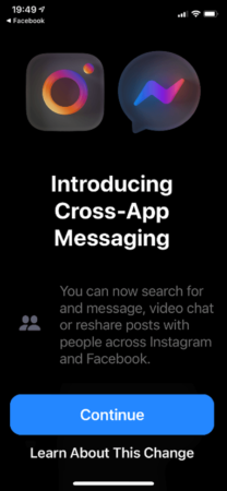 Chats combinados FB e Instagram Las funciones más atractivas en redes sociales lanzadas en 2020